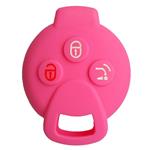 Silicone Car Key Cover for Mercedes Benz Smart 451 ForTwo ForFour Roadster Crossblade City Coupe City Cabrio Pink