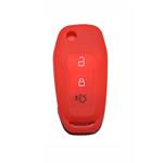 Silicone Car Key Cover for Ford Fiesta Focus Galaxy Fusion Mondeo B-Max C-Max S-Max Kuga Ecosport Red