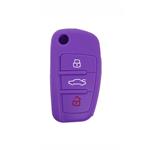 Silicone Car Key Cover for Audi A1 A3 A4 A6 A8 TT Q5 Q7 R8 S4 S6 Purple